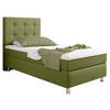 BOXSPRINGBETT 90/200 cm  in Grün  - Silberfarben/Grün, KONVENTIONELL, Textil/Metall (90/200cm) - MID.YOU