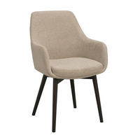 STOL MED ARMSTÖD     - beige/brun, Klassisk, metall/trä (55/88/61cm) - Rowico