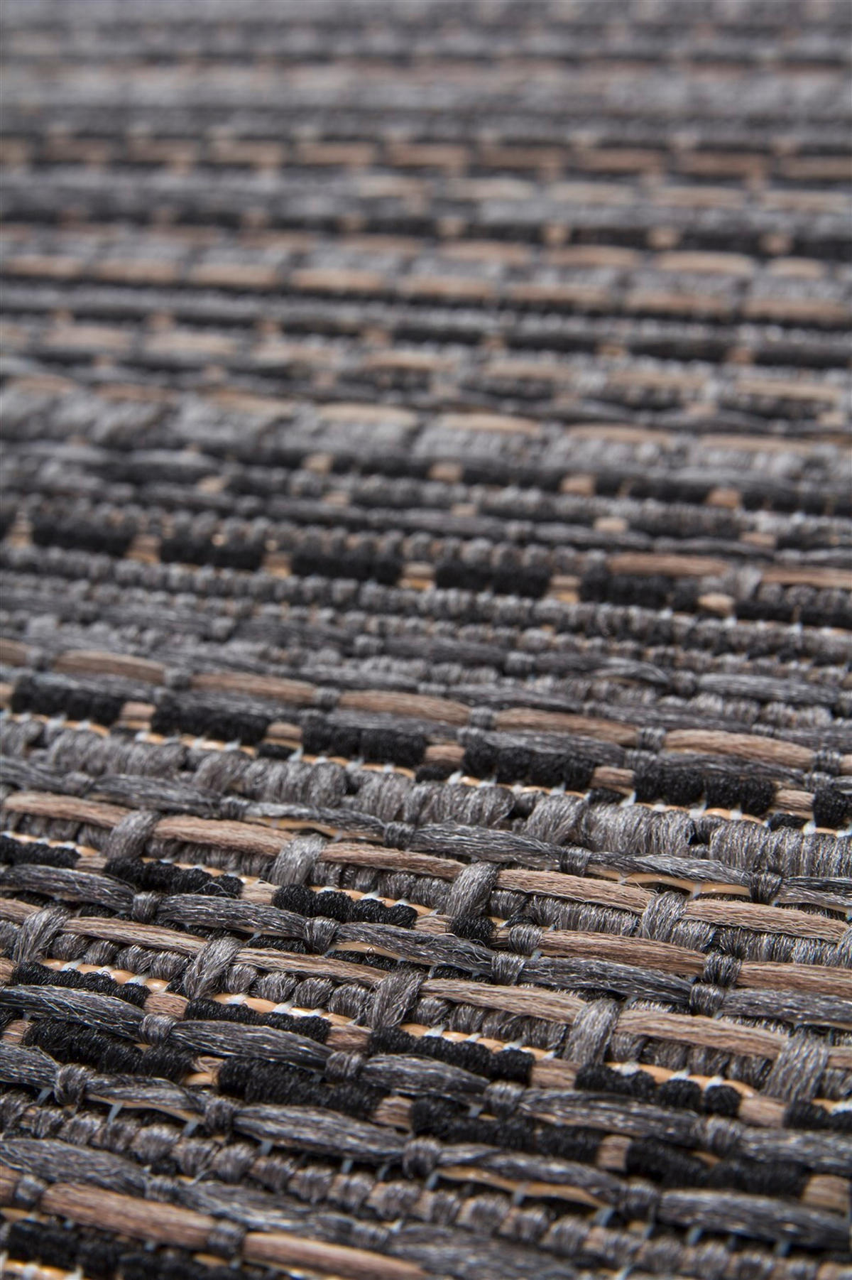 FLACHWEBETEPPICH 80/230 cm Indonesia - Bali 625 Grau Grau  - Grau, KONVENTIONELL, Textil (80/230cm)