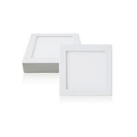 LED PANEL  - bela, Osnovno, metal/plastika (18/18cm)