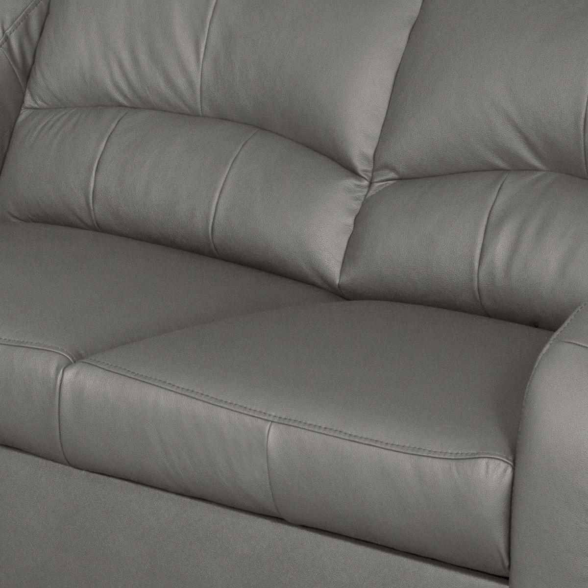 ECKSOFA 168/227 cm TILO in Lederlook Grau Bettkasten  168/227 cm  - Schwarz/Grau, Design, Kunststoff/Textil (168/227cm) - Livetastic