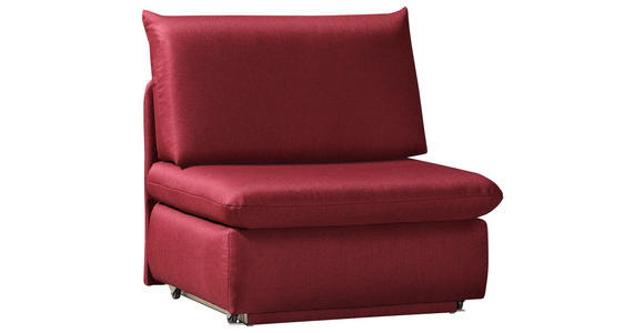 SCHLAFSESSEL Etta in Flachgewebe Weinrot  - Weinrot, Design, Textil (90/89/83cm) - Novel