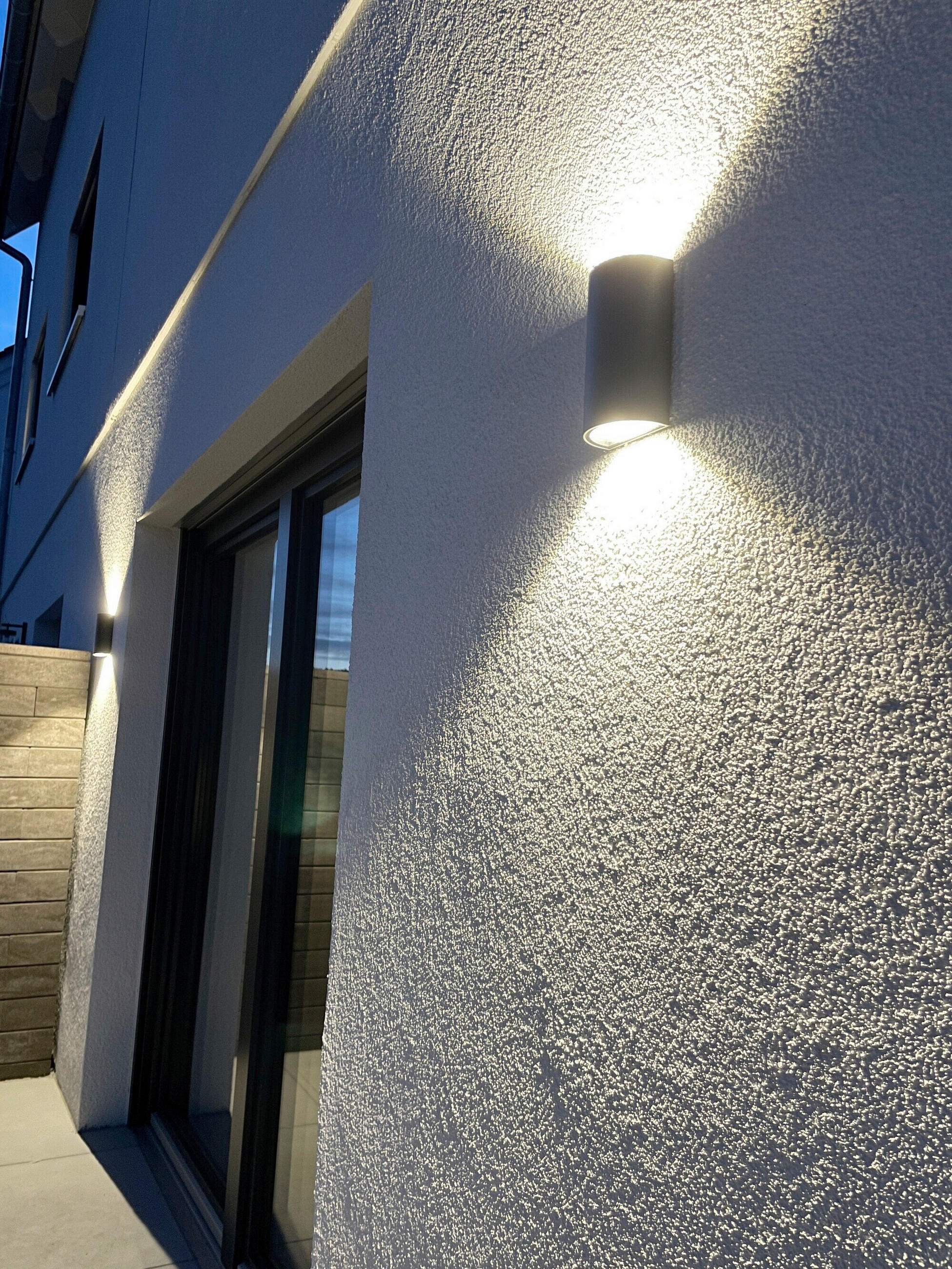 LED-AUßENLEUCHTE 5,5/9/16 cm   - Dunkelgrau, Basics, Glas/Metall (5,5/9/16cm) - Osram