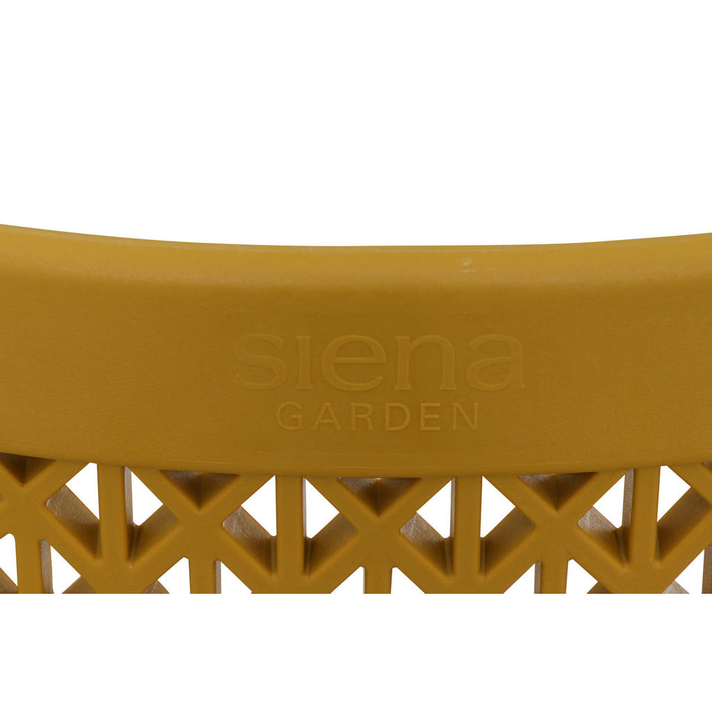 Thumbnail - Siena Garden Gartengarnitur, Anthrazit, Senfgelb, Metall, Kunststoff, 5-teilig, 90x81x140 cm, Tisch klappbar, gastro- un...