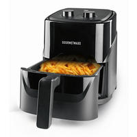 HEISSLUFTFRITTEUSE GOURMETmaxx 3,2 L  - Schwarz, Basics, Kunststoff (34,1/25,4/30cm) - GOURMETMAXX