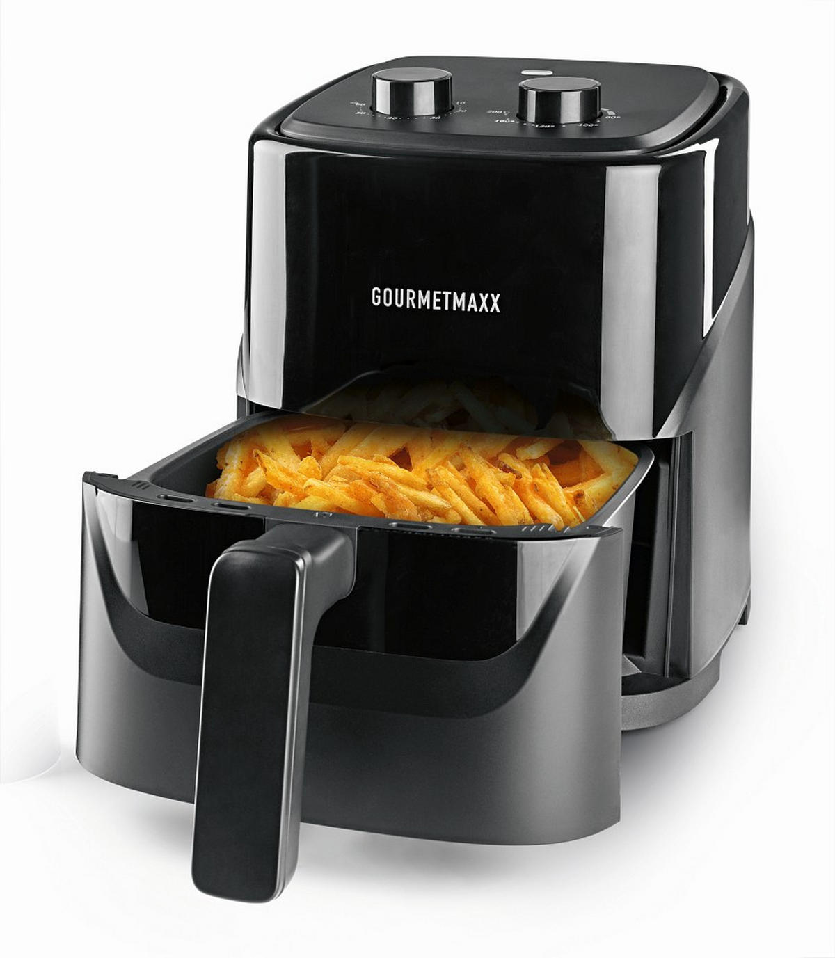 HEIßLUFTFRITTEUSE GOURMETmaxx 3,2 L  - Schwarz, Basics, Kunststoff (34,1/25,4/30cm) - GOURMETMAXX