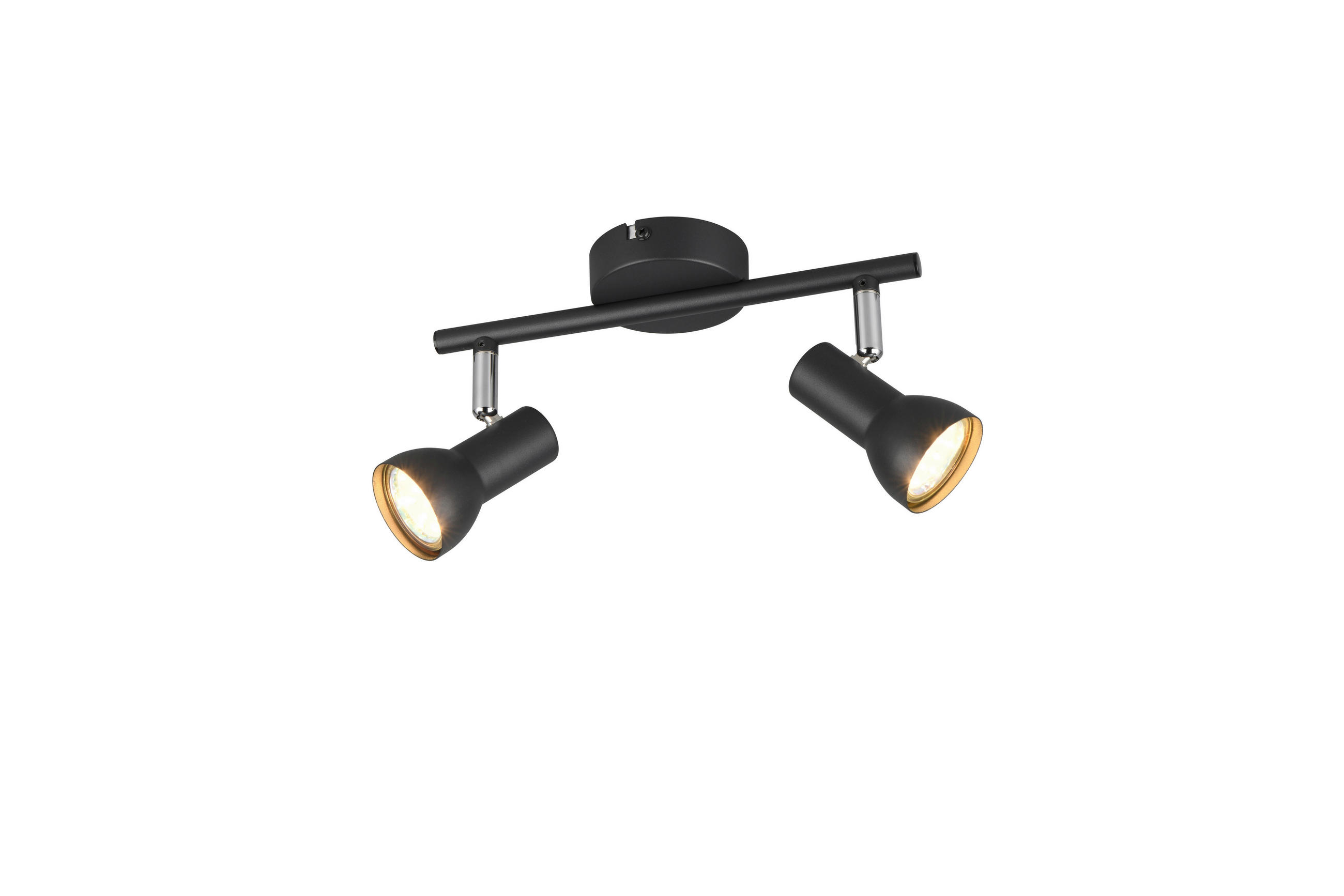 BODOVÉ SVÍTIDLO, 5,0 W/GU10, 25,5/15,5 cm  - černá, Basics, kov (25,5/15,5cm)
