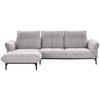 ECKSOFA  in Webstoff Grau, Flieder  182/277 cm  - Flieder/Schwarz, Natur, Textil (182/277cm) - Valnatura