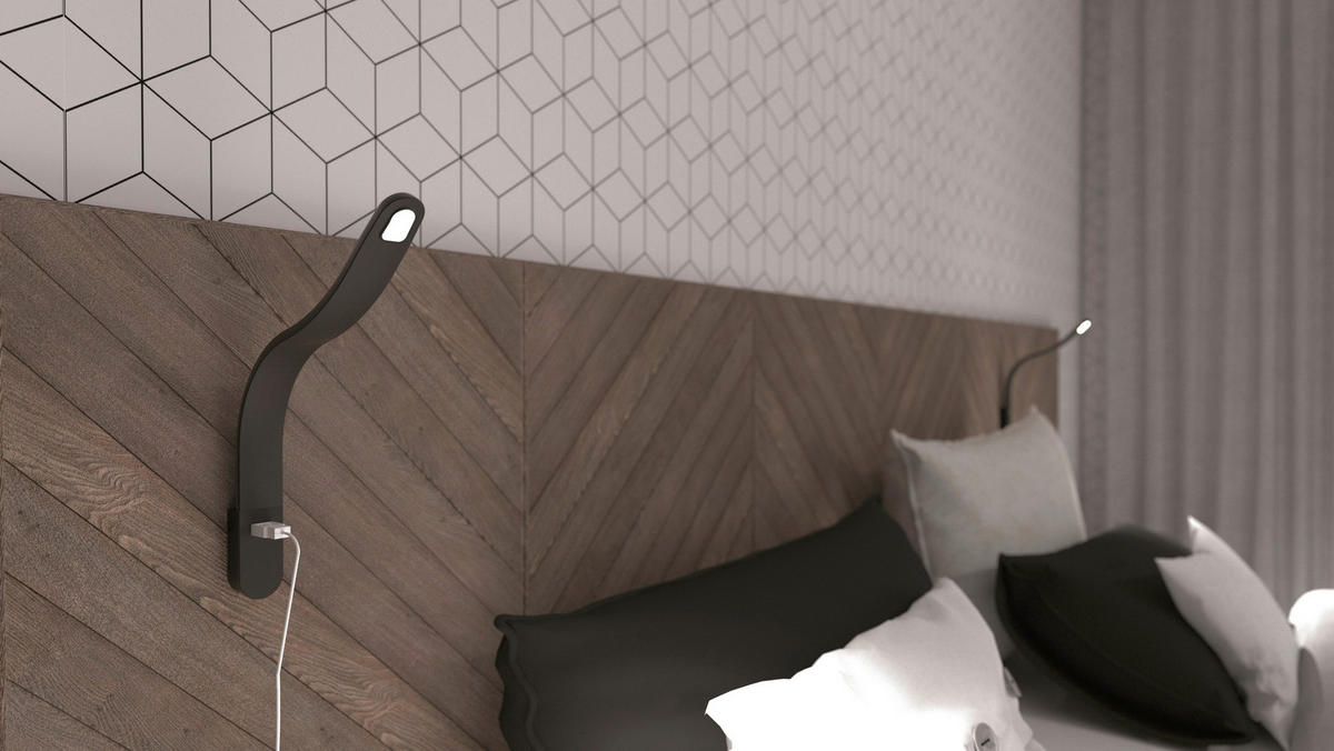 Set De Spoturi Cu Led - negru, Basics, plastic (38,6/1,2/3,5cm) - Hom`in