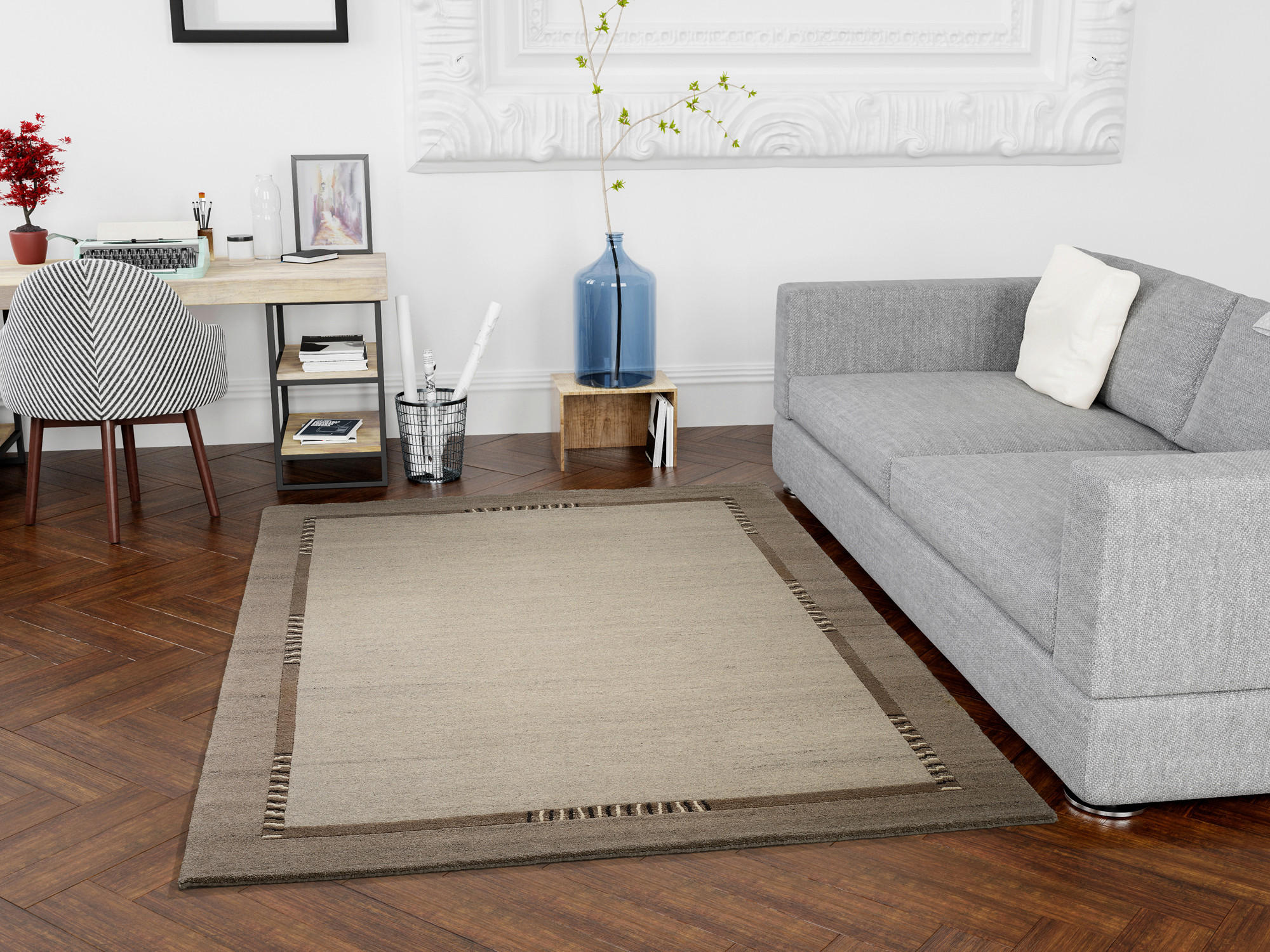WOLLTEPPICH 200/250 cm Grau  - Grau, Basics, Textil (200/250cm) - Cazaris