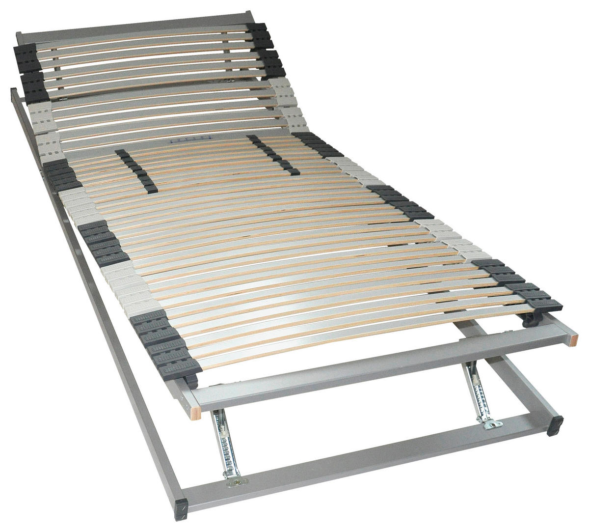 LAMELOVÝ ROŠT,  (pro rám) 90/200 cm - bílá/světle šedá, Basics, dřevo (90/200cm) - Dieter Knoll