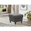 HOCKER Mikrofaser Anthrazit  - Anthrazit/Schwarz, KONVENTIONELL, Textil/Metall (58/48/58cm) - Sit & More