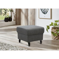 HOCKER in Textil Anthrazit  - Anthrazit/Schwarz, Konventionell, Textil/Metall (58/48/58cm) - Sit & More