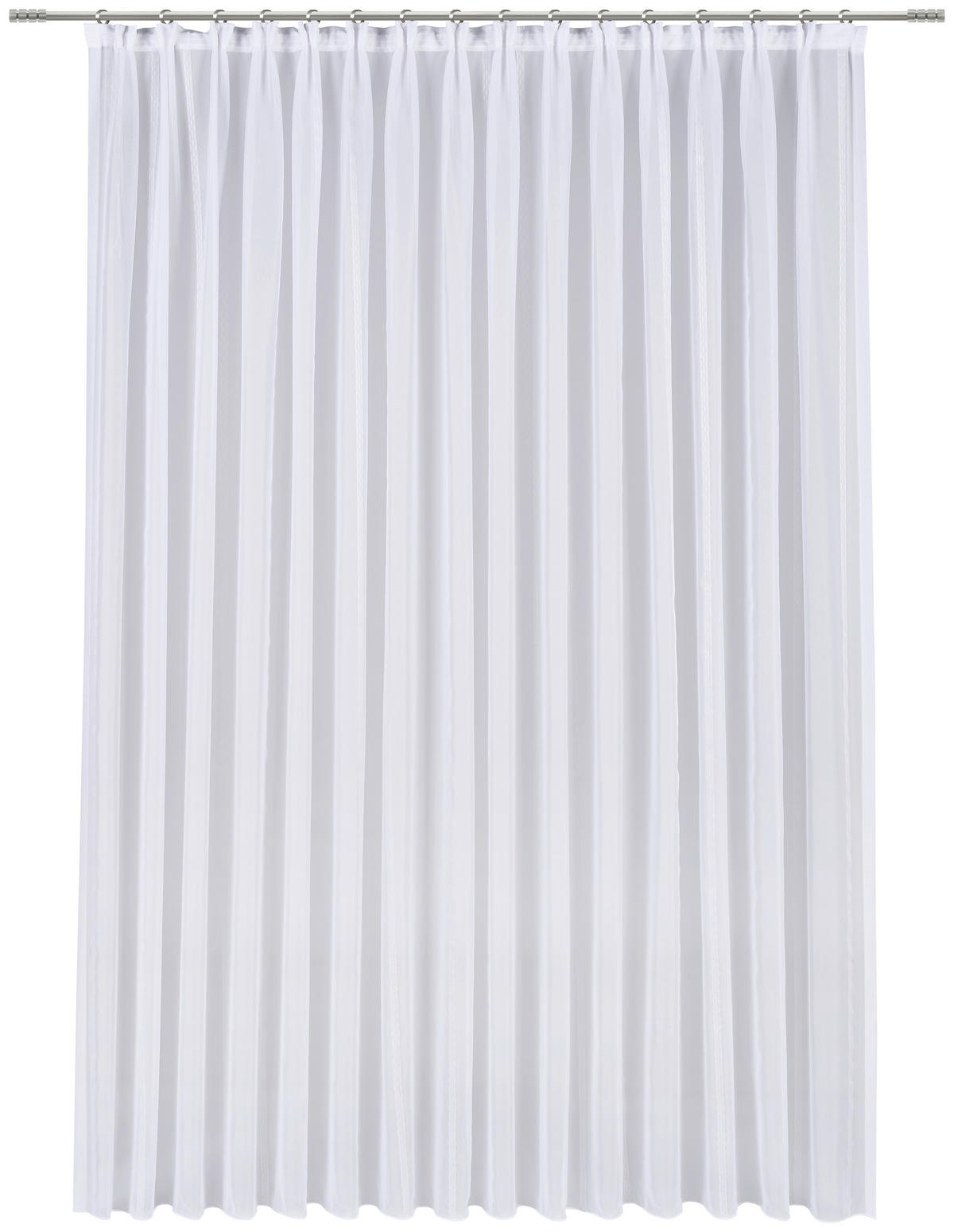 FERTIGSTORE  halbtransparent   450/145 cm  - Weiß, Basics, Textil (450/145cm) - Esposa