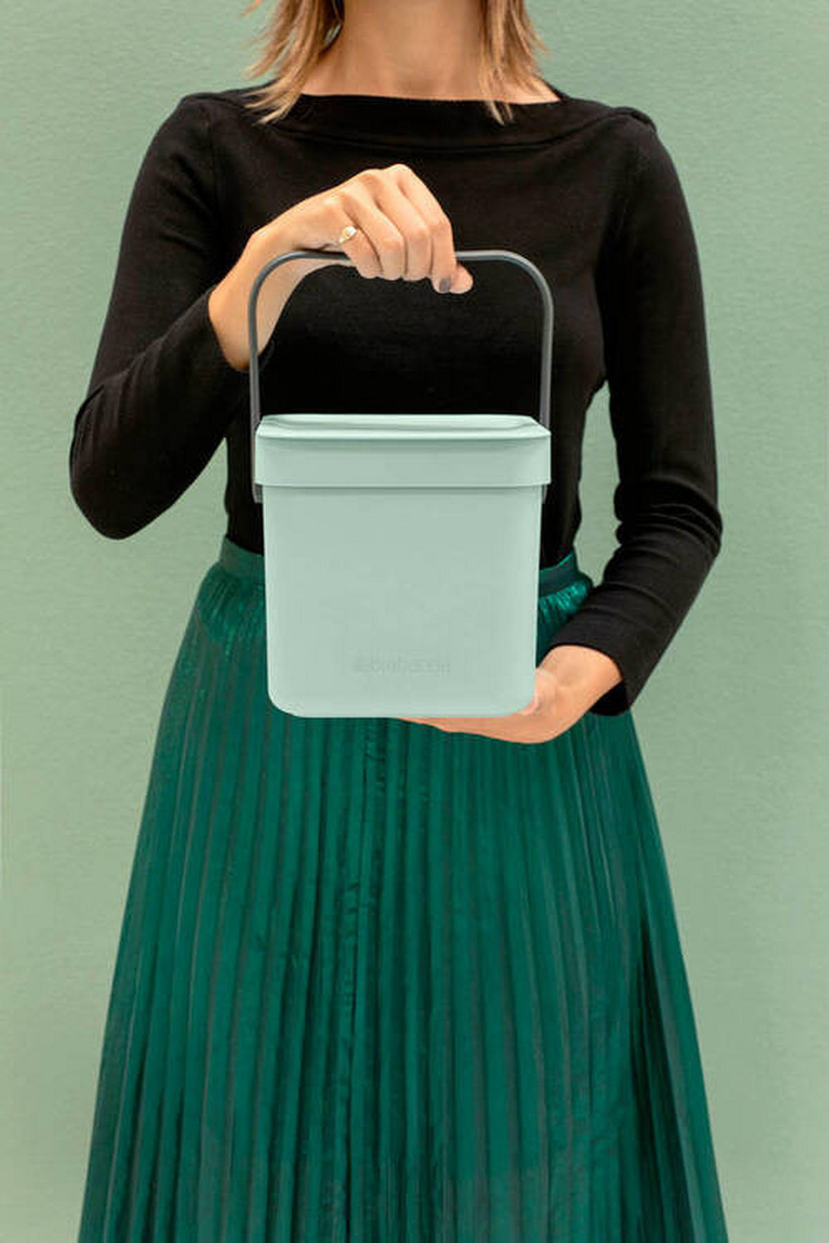 ABFALLEIMER SORT & GO 6 L  - Jadegrün, Basics, Kunststoff (20/18.1/24.5cm) - Brabantia