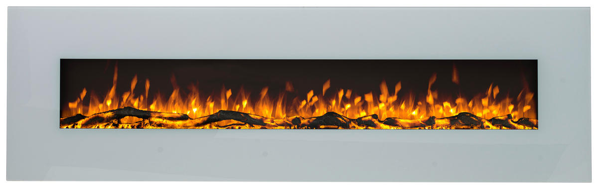 ELEKTROKAMIN - Weiß, Design, Glas/Kunststoff (183/55/14cm) - Xora