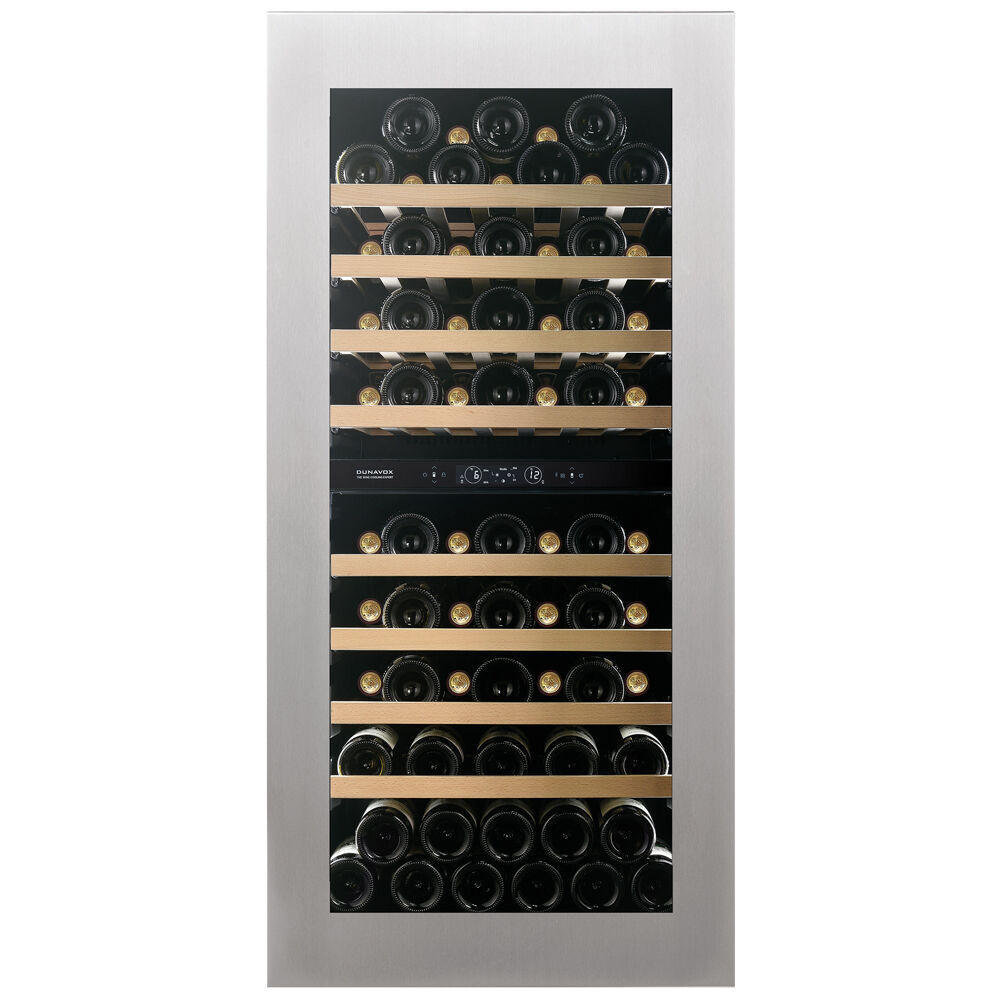 WEINKÜHLSCHRANK DVH-70.185DSS.TO  - Edelstahlfarben, Basics, Glas/Holz (59/123,3/57,1cm)