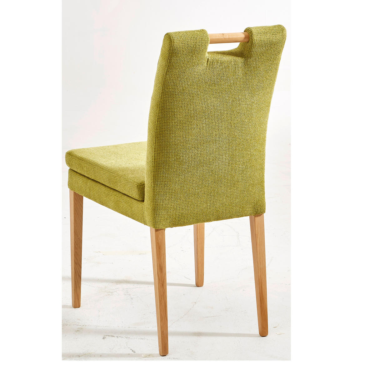STOLIČKA, 47/91,5/59 cm - olivovozelená/farba duba, Konventionell, drevo/textil (47/91,5/59cm) - Cantus