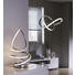 LED-TISCHLEUCHTE - Chromfarben, Design, Metall (28/43/28cm)