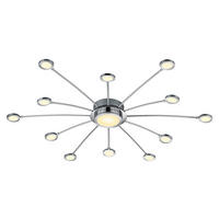 Plafonieră Cu Led 2,1 W    100/100/20 cm  - alb/culoare crom, Design, plastic/metal (100/100/20cm)