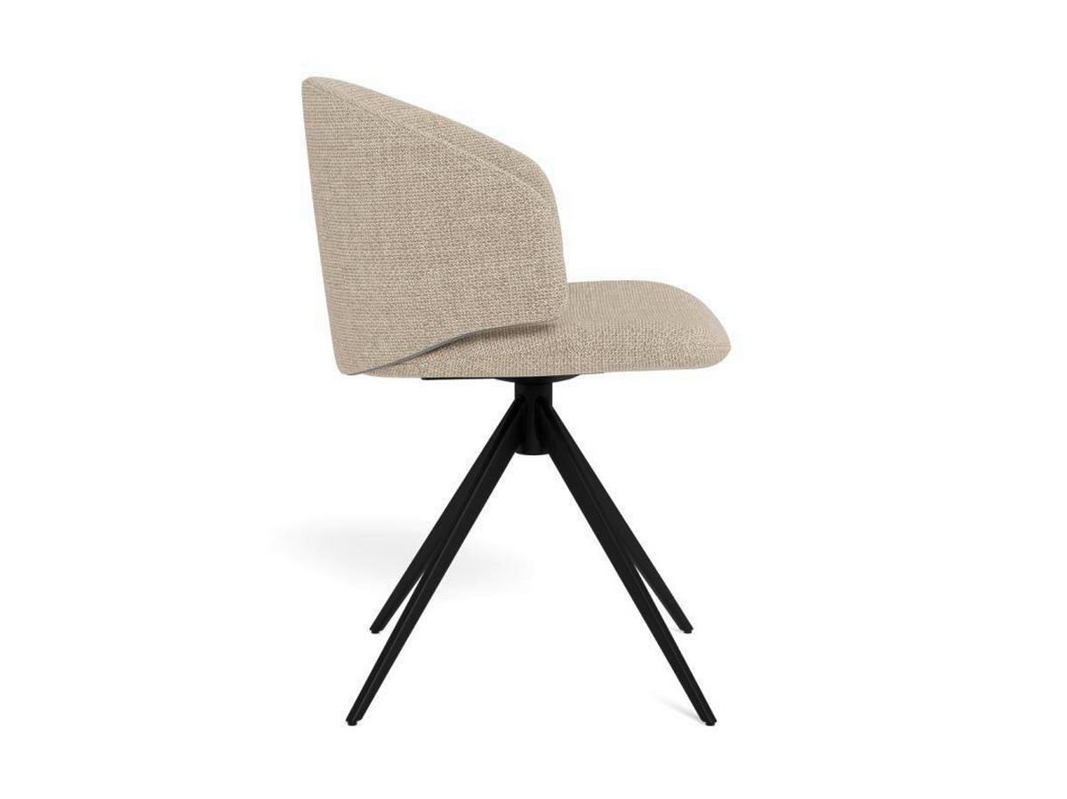 STOL 2 styck  vävt tyg  beige  - beige/grå, Modern, metall/textil (50/83/44,5cm)