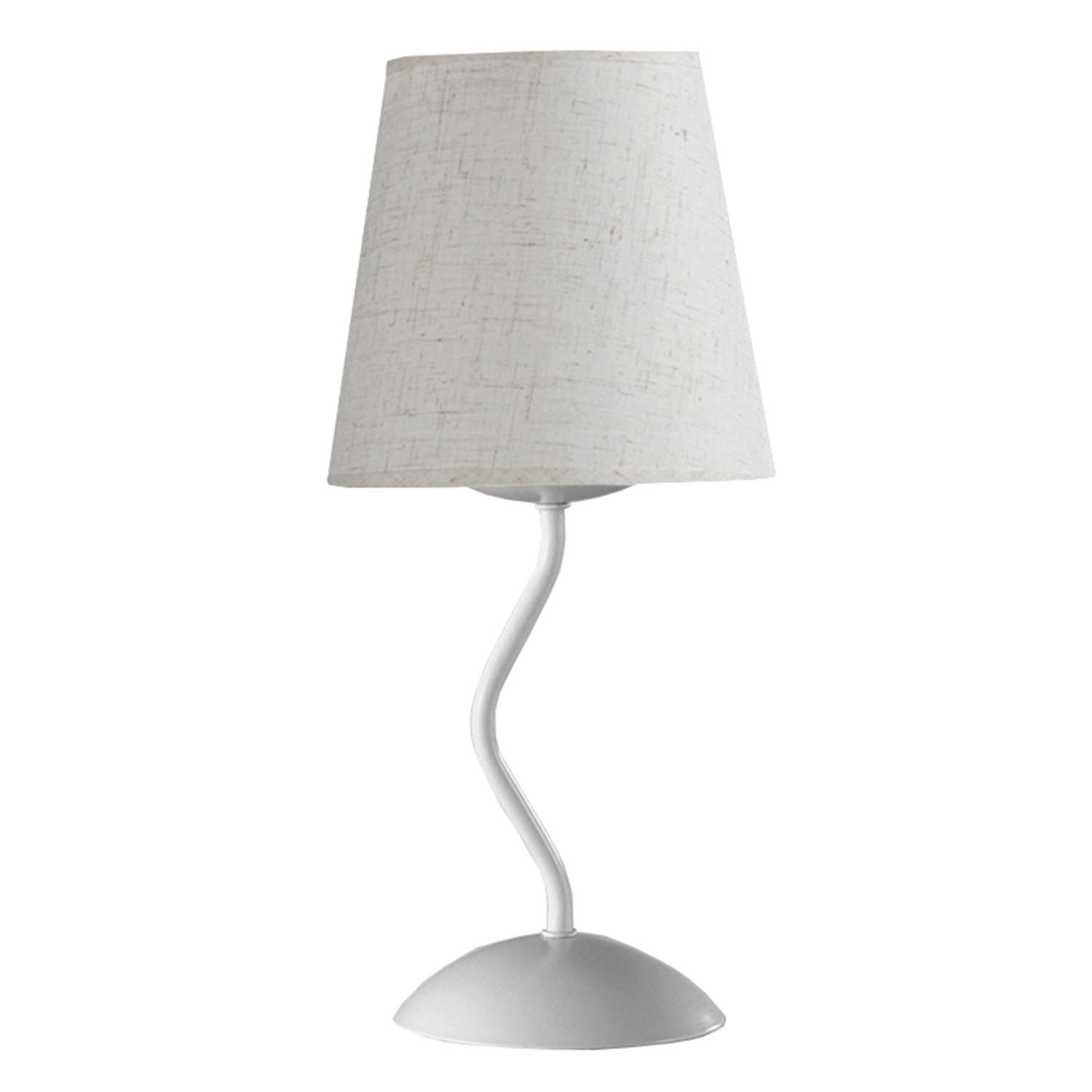 NACHTTISCHLEUCHTE 16/37 cm   - Weiß, KONVENTIONELL, Metall (16/37cm)