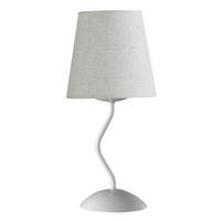NACHTTISCHLEUCHTE 16/37 cm   - Weiß, KONVENTIONELL, Metall (16/37cm)