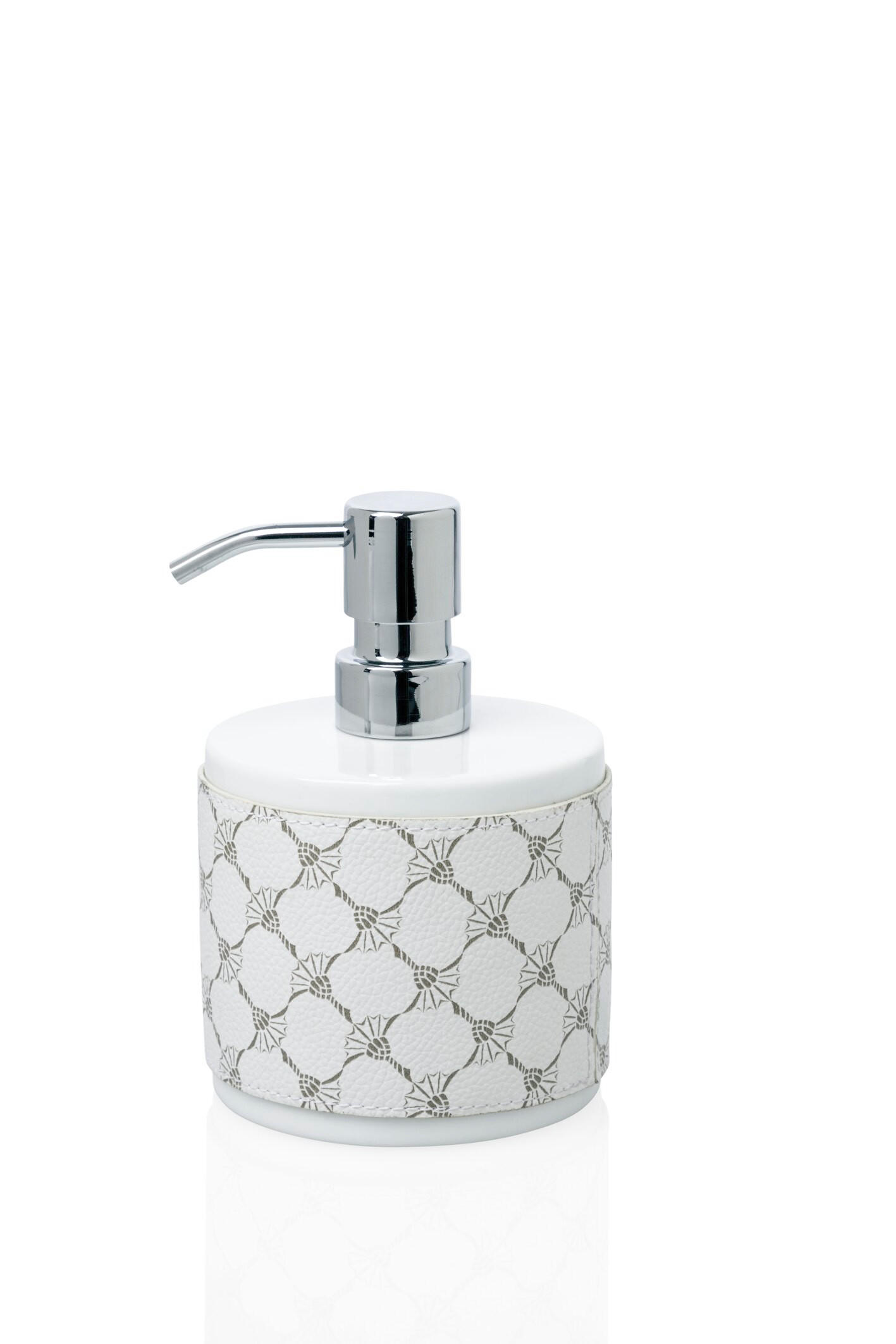 Joop! Seifenspender Cornfloweraccessoires Grau, Weiß 9x14.5x9 cm