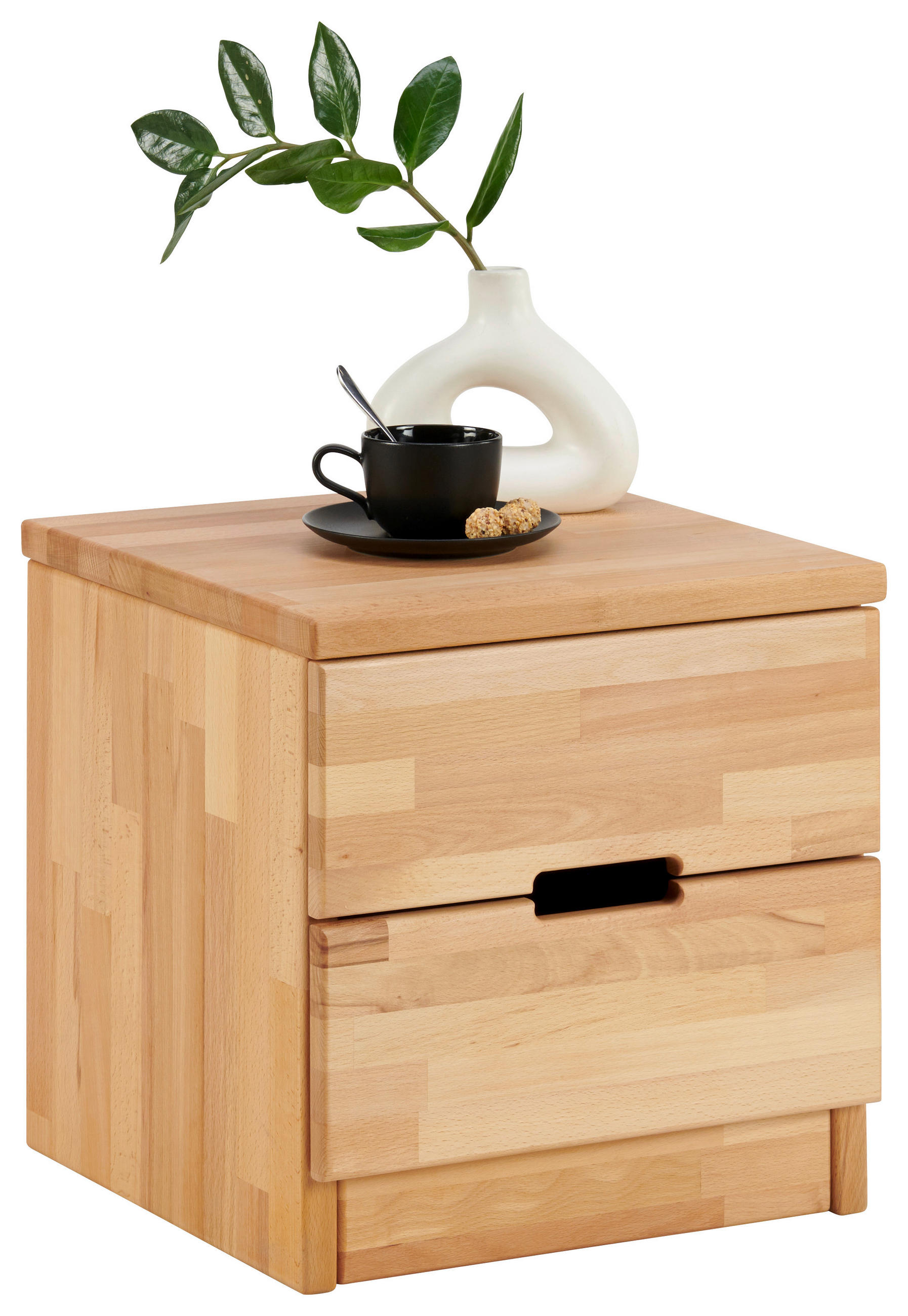 NACHTSCHRANK 40/40/40 cm Kernbuche massiv  - Natur, Holz (40/40/40cm) - MID.YOU