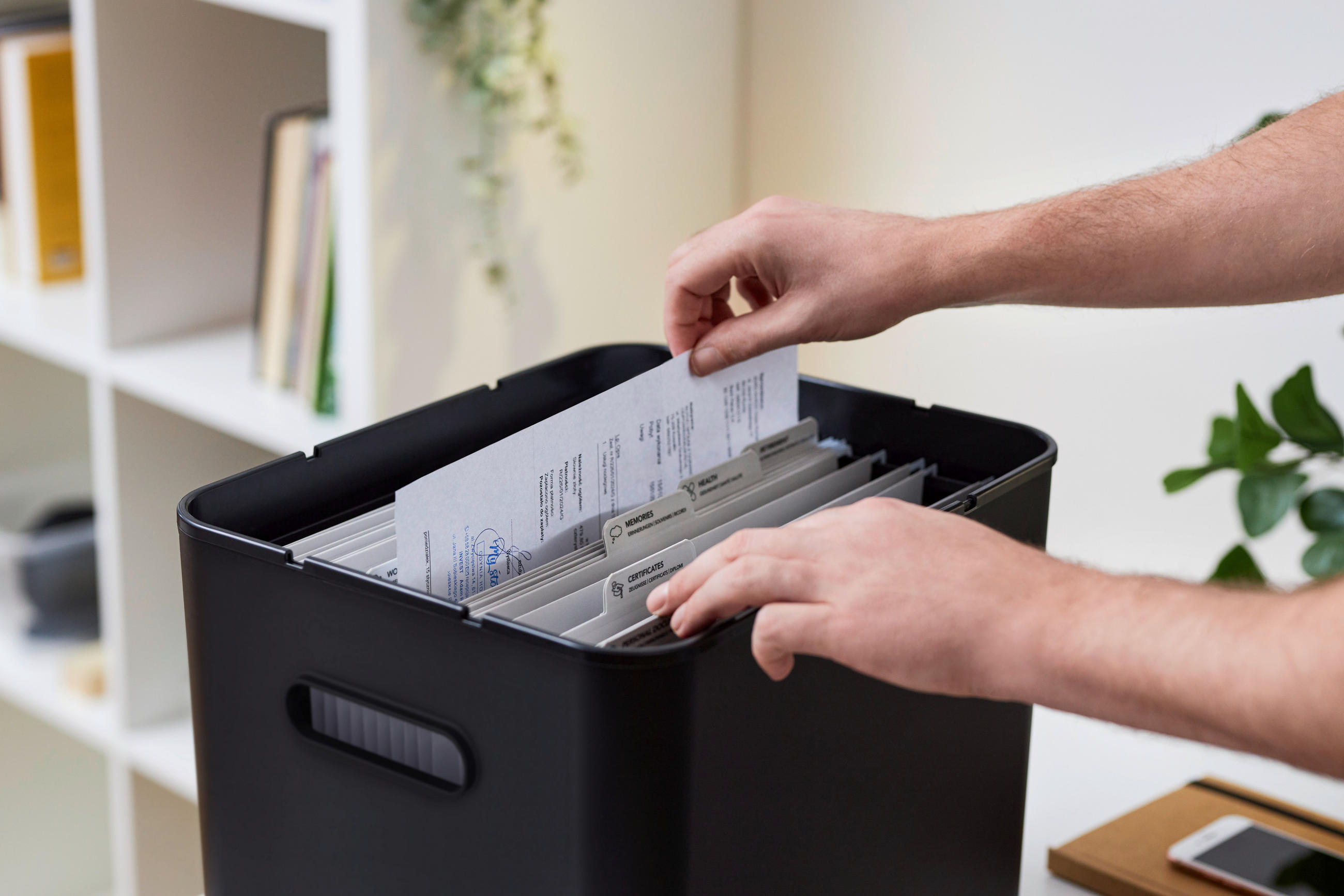 ORGANIZER  - Schwarz, KONVENTIONELL, Kunststoff (29/29,5/37cm) - Rotho