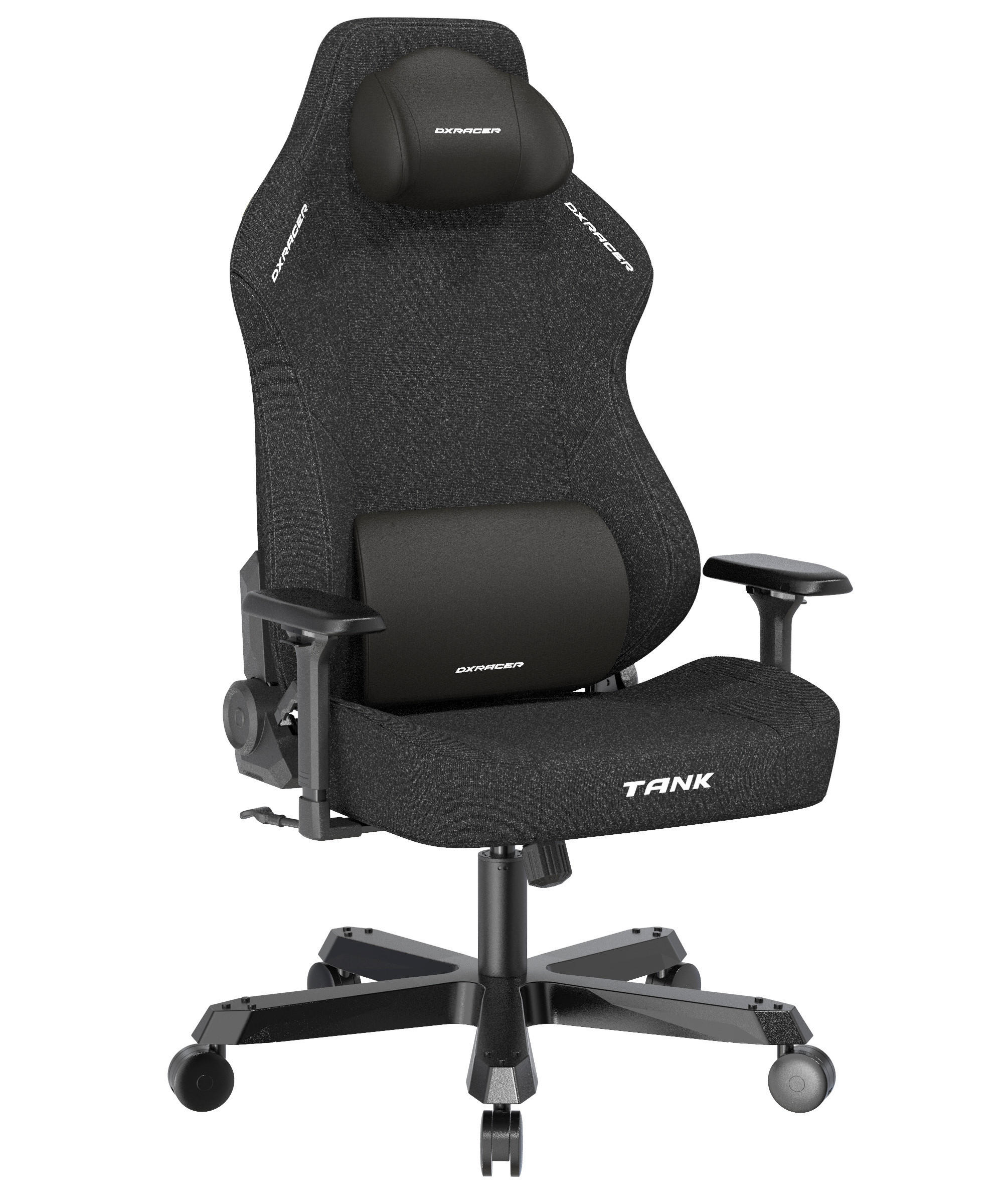 GAMINGSTUHL Schwarz Metall, Textil   - Schwarz, KONVENTIONELL, Textil/Metall (66/1440/60cm) - Dxracer
