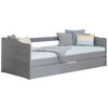 AUSZIEHBETT 90/200 cm  in Hellgrau  - Hellgrau, MODERN, Holz (90/200cm) - MID.YOU