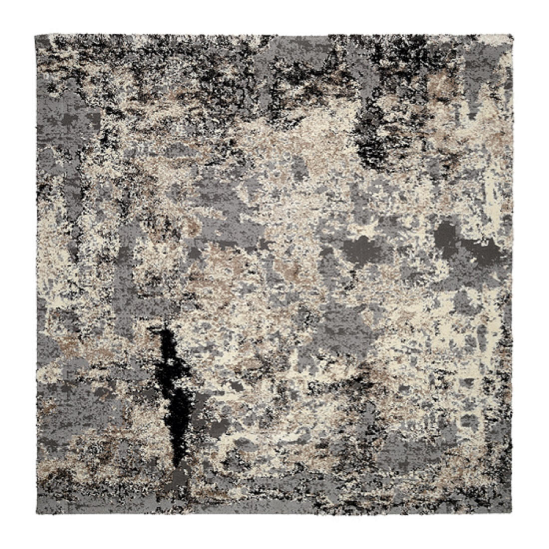 VINTAGE-TEPPICH 200/200 cm Timeline Quantum Hellgrau  - Hellgrau, Design, Textil (200/200cm) - Novel