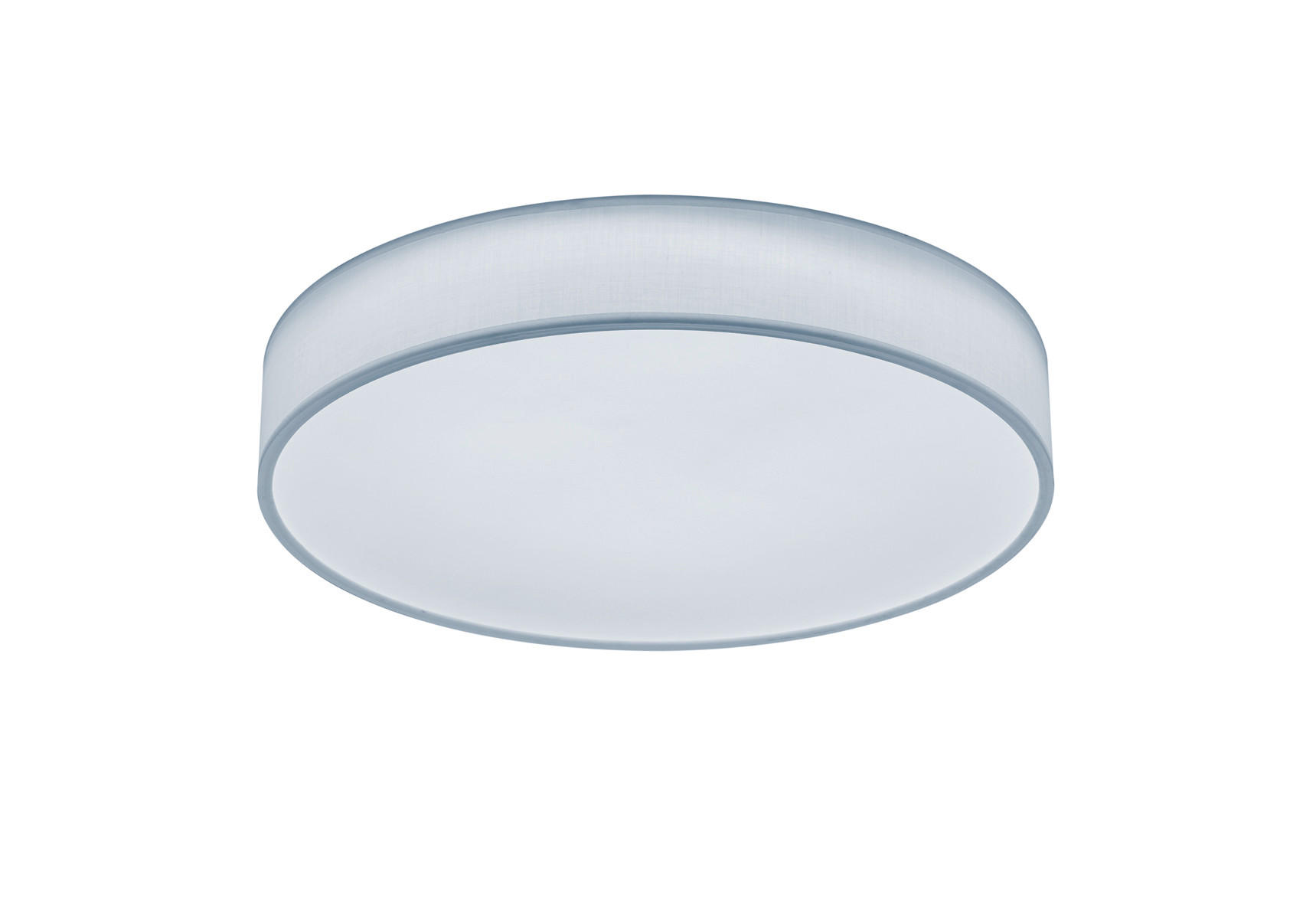 LED-DECKENLEUCHTE Lugano 60/10 cm   - Weiß, Basics, Textil (60/10cm) - Trio Leuchten