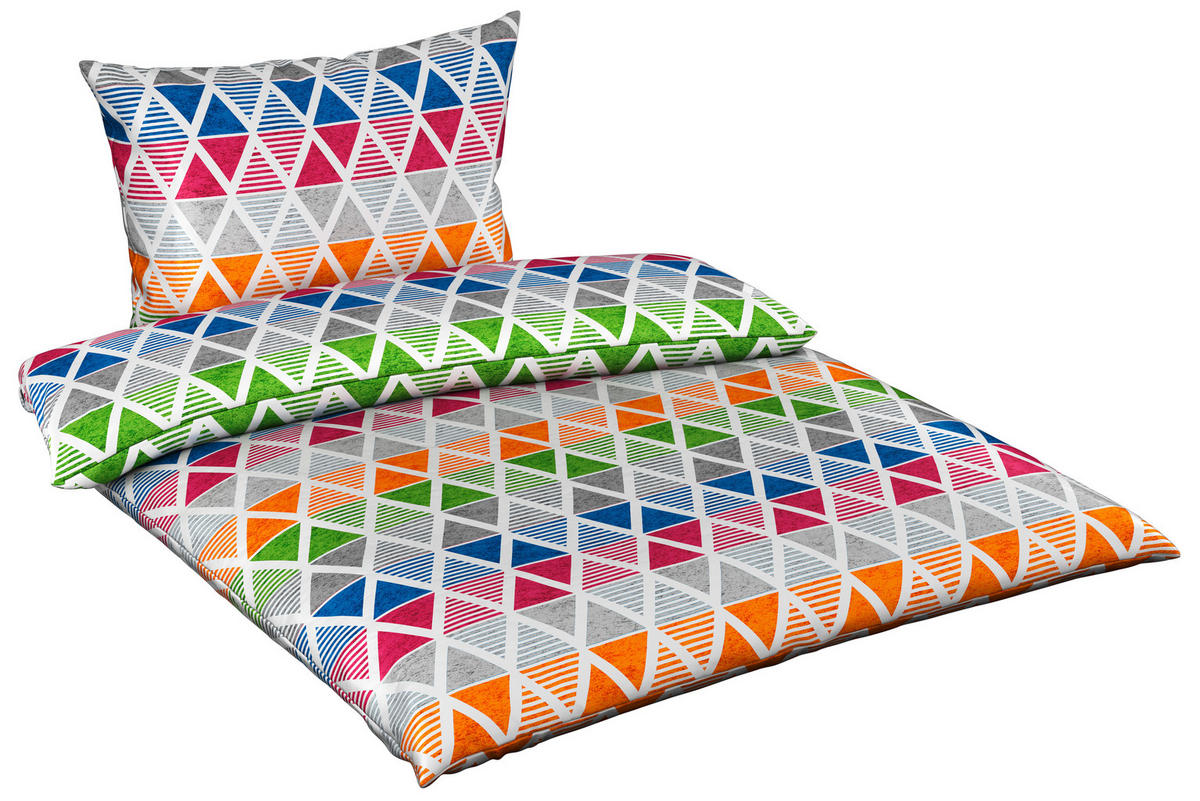 POSTEĽNÁ BIELIZEŇ, satén, viacfarebná, 140/200 cm - viacfarebná, Trend, textil (140/200cm) - Esposa