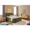 BOXSPRINGBETT 180/200 cm  in Olivgrün  - Schwarz/Olivgrün, Design, Kunststoff/Textil (180/200cm) - Xora
