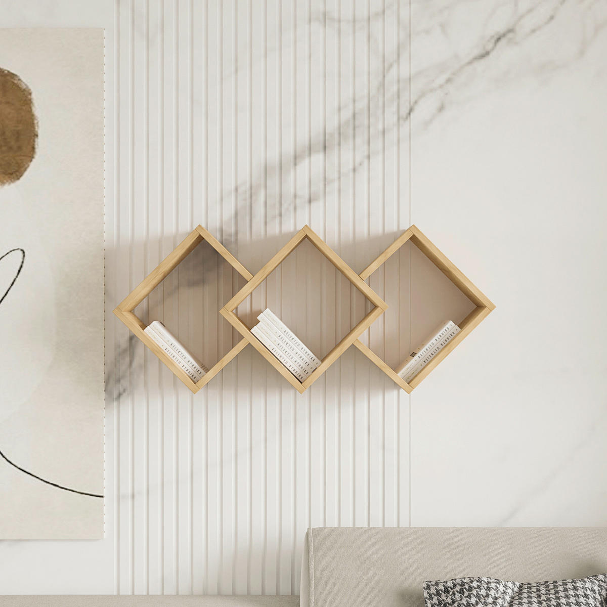 WANDREGAL Eichefarben  - Eichefarben, Design, Holzwerkstoff (102/42/20cm) - Livetastic