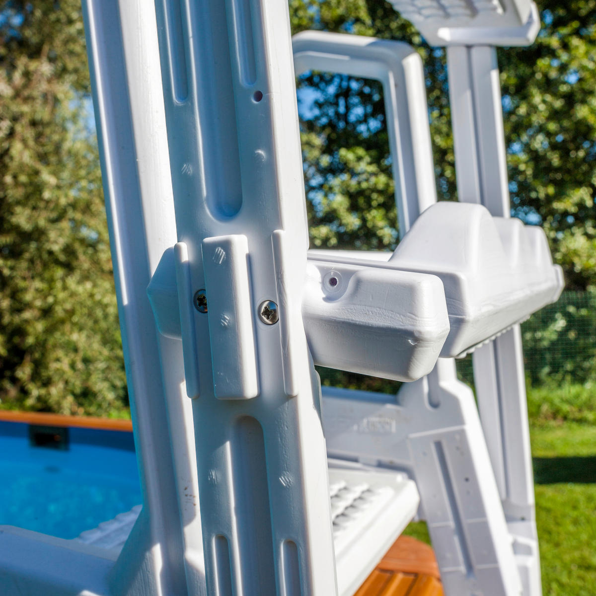 POOLLEITER 2024  - Weiß, KONVENTIONELL, Kunststoff (65/196/109cm) - Gre