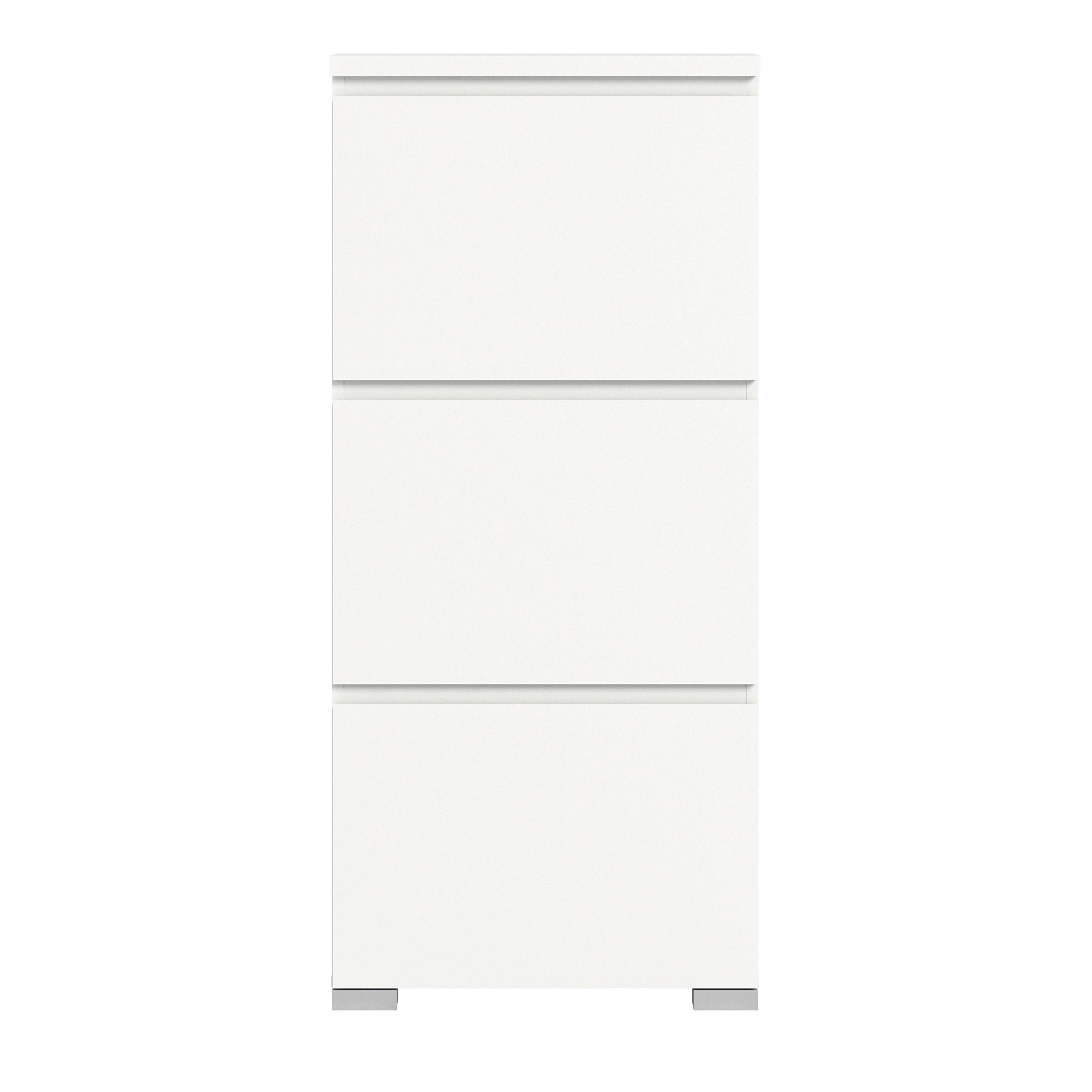 OMARA Z LOPUTAMI ZA ČEVLJE bela - srebrne barve/bela, Moderno, leseni material (60/133/18cm) - Mömax