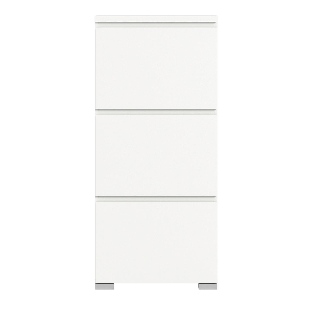 OMARA Z LOPUTAMI ZA ČEVLJE bela - srebrne barve/bela, Moderno, leseni material (60/133/18cm) - Mömax