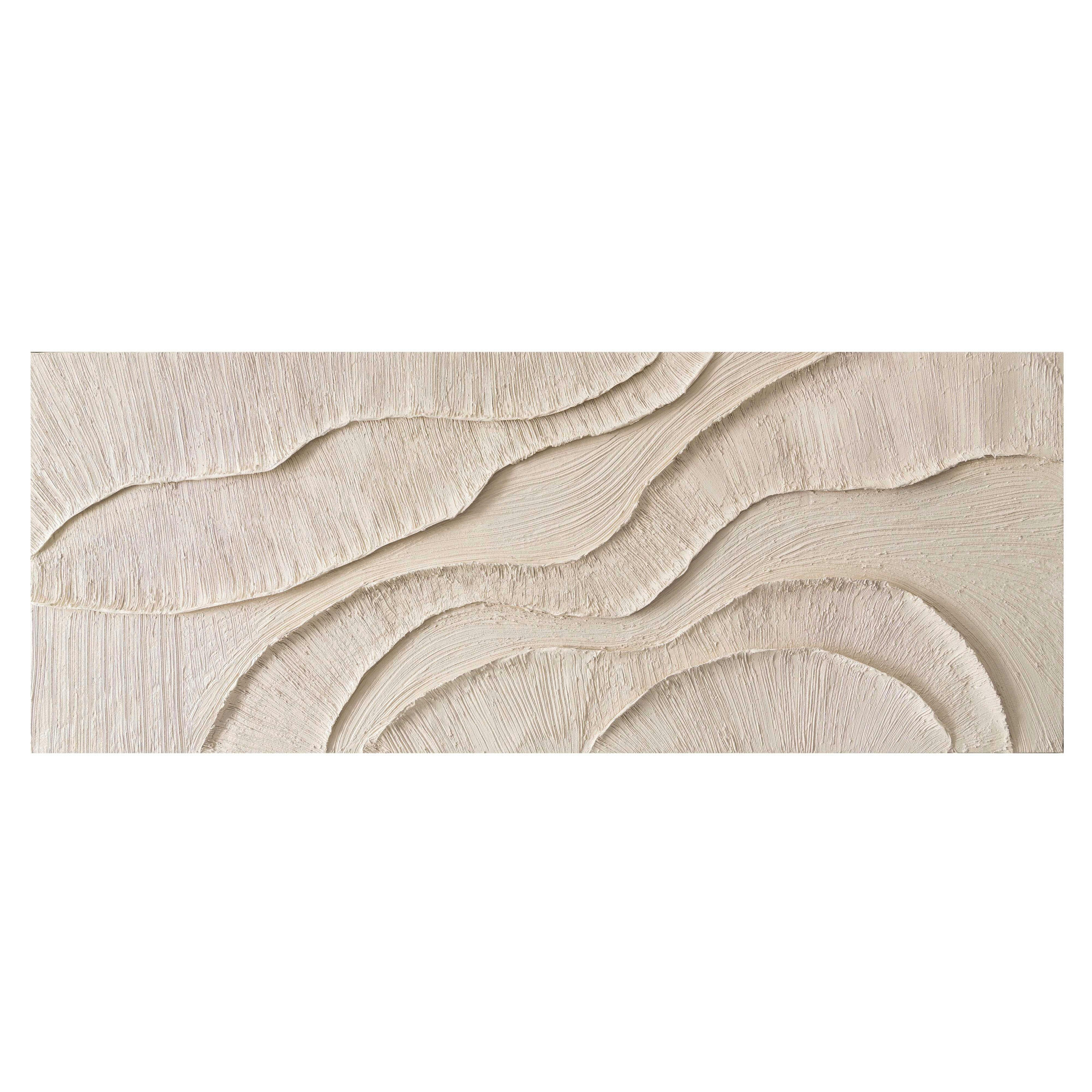 ÖLGEMÄLDE Abstraktes Beige 180/70 cm  - Beige, LIFESTYLE, Holz/Kunststoff (180/70cm) - Monee