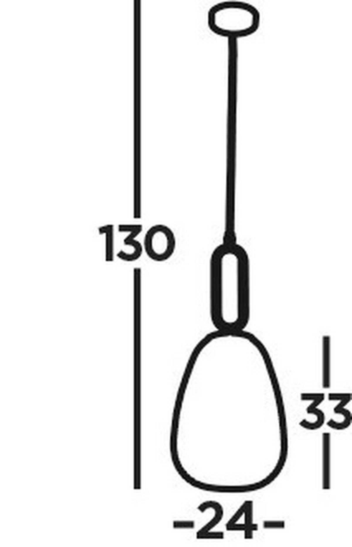 VISEČA SVETILKA  Elixir      24/130 cm      E27 - barve niklja, Konvencionalno, kovina/steklo (24/130cm)