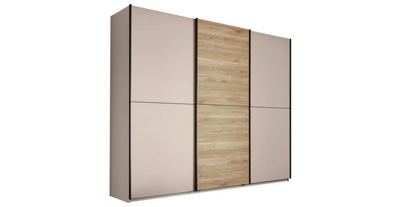 SCHWEBETÜRENSCHRANK 270/225/59 cm 3-türig Eichefarben, Kaschmir  - Kaschmir/Eichefarben, KONVENTIONELL, Holzwerkstoff/Metall (270/225/59cm) - Xora