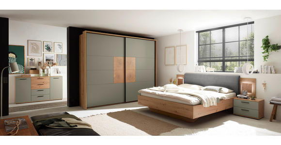 SIDEBOARD  150/92/38 cm 4 Schublade(n)  - Salbeigrün/Schwarz, KONVENTIONELL, Holzwerkstoff/Kunststoff (150/92/38cm) - Xora