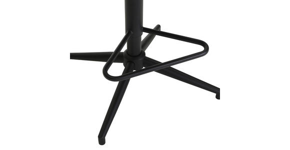 BARHOCKER Cord Braun Stoffauswahl, Sitzfläche 360° drehbar  - Schwarz/Braun, Design, Textil/Metall (54/98-120/58cm) - Novel