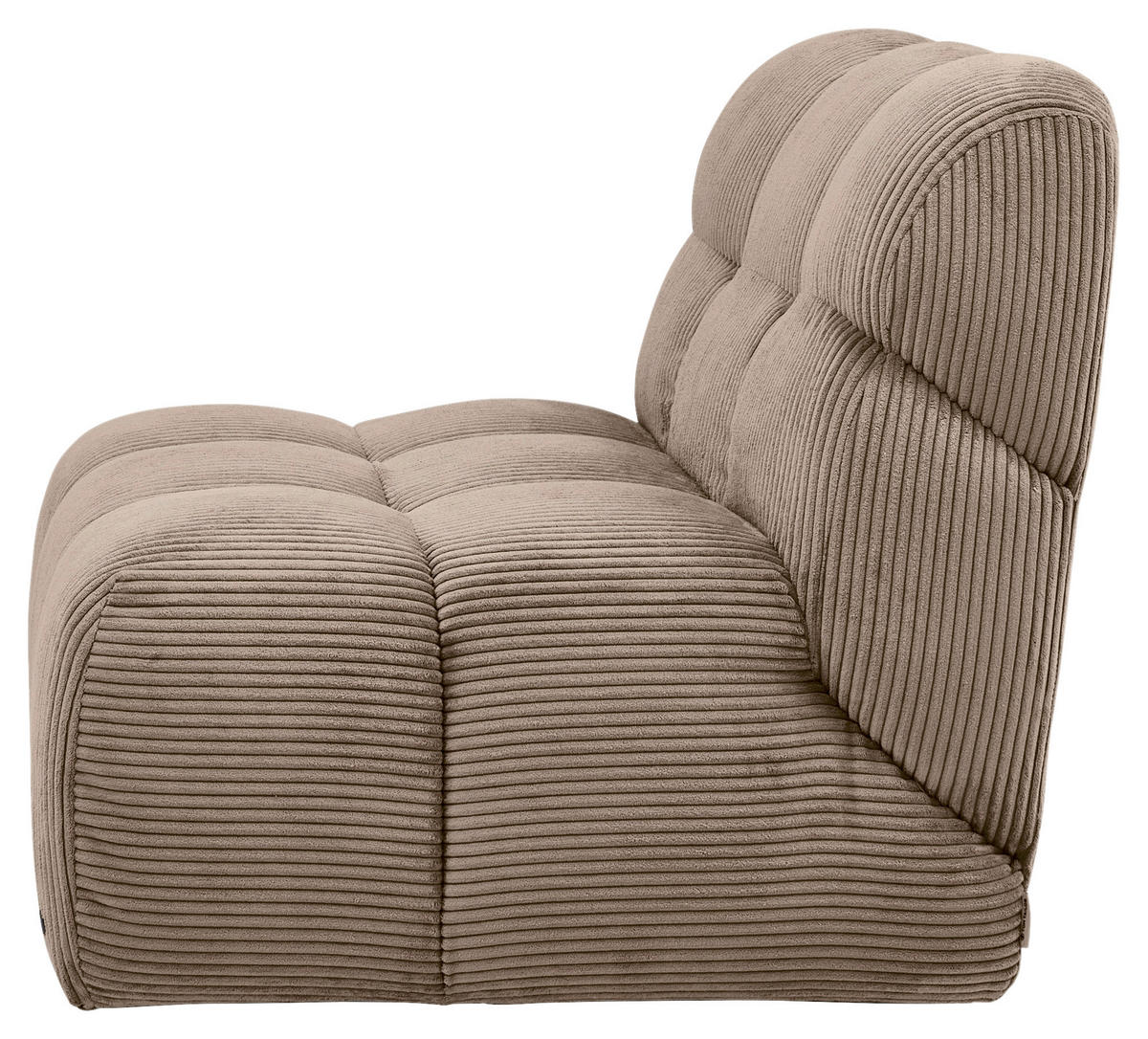 SESSEL in Cord Braun  - Schwarz/Braun, KONVENTIONELL, Textil/Metall (105/78/90cm) - Tom Tailor