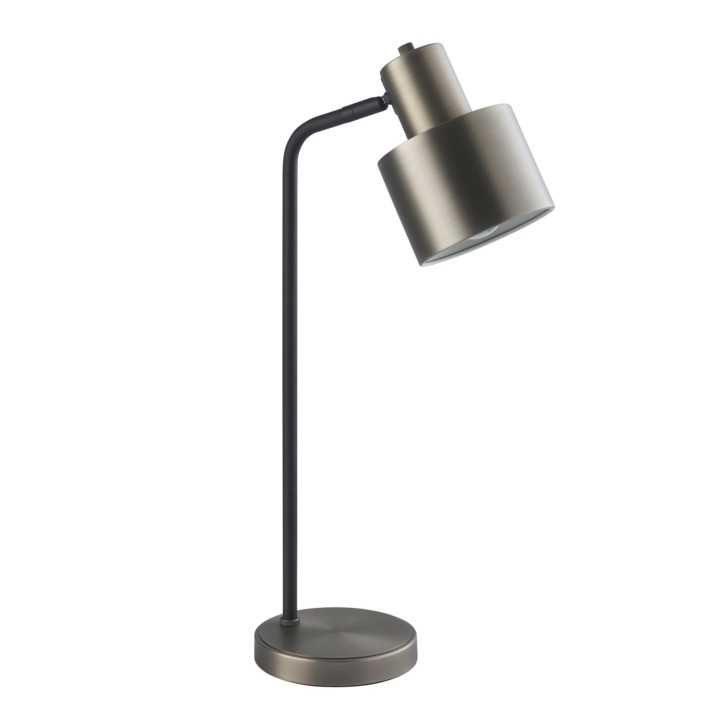 TISCHLEUCHTE Mayfield 16/26,5/58,5 cm   - Silberfarben/Schwarz, KONVENTIONELL, Metall (16/26,5/58,5cm) - ENDON