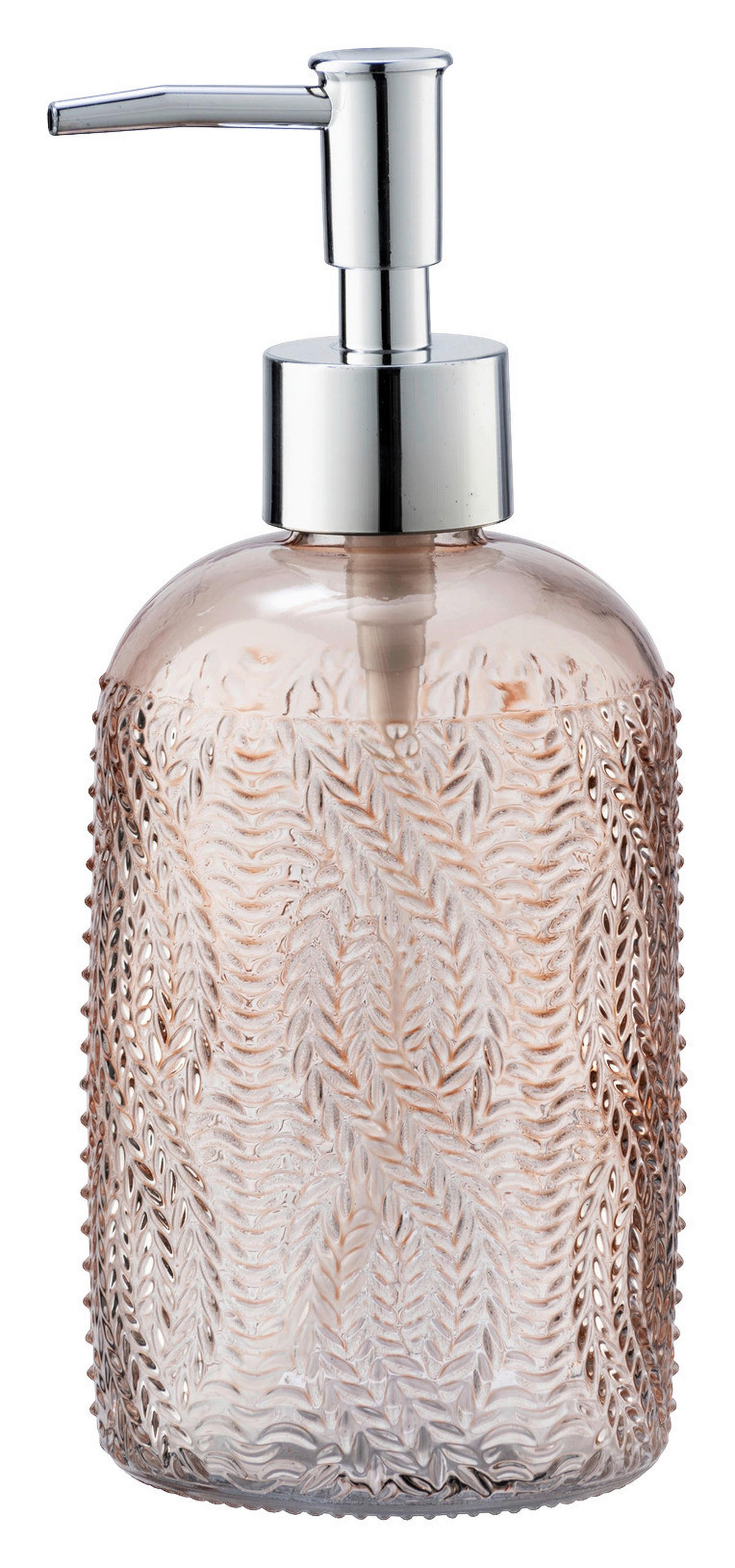 DÁVKOVAČ MÝDLA růžová - růžová, Basics, sklo (8/19/8cm)