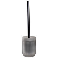 WC-BÜRSTENGARNITUR in Metall  Kunststoff   - Schwarz/Grau, Basics, Glas/Kunststoff (9/36,5/9cm) - Sadena