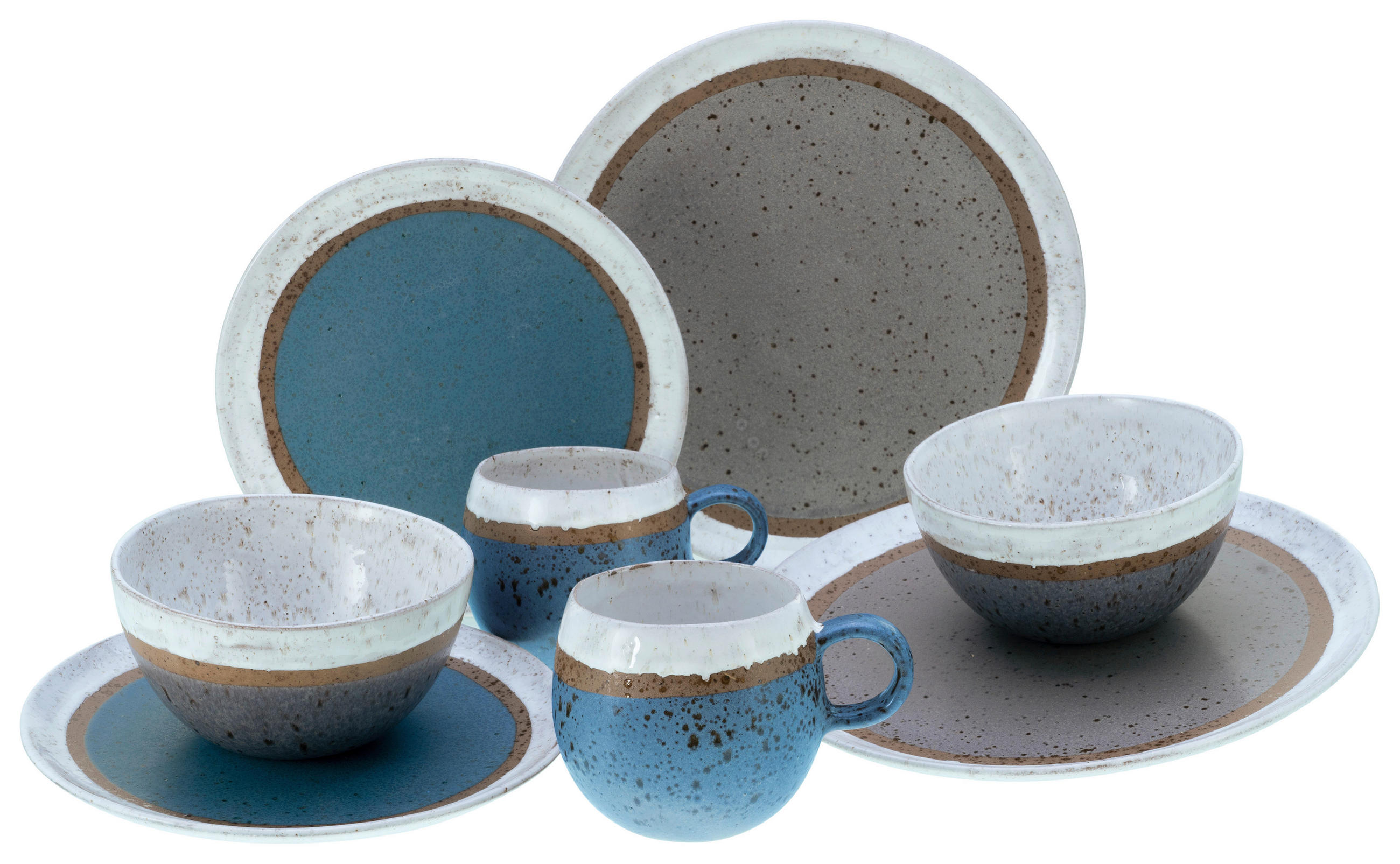 KOMBISERVICE 8-teilig  - Multicolor, MODERN, Keramik - Creatable